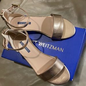 Stuart Weitzman Gold Sandals